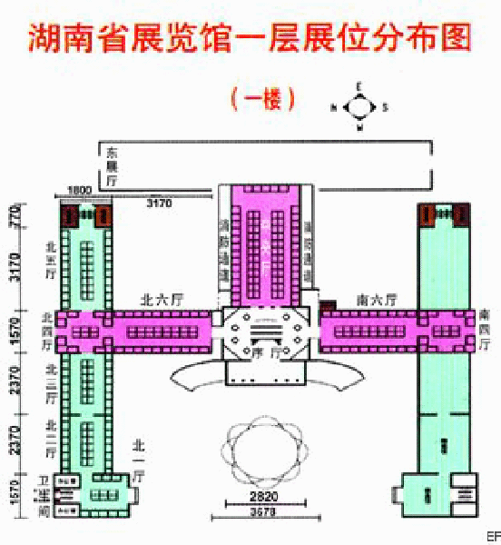 湖南省展覽館場館圖